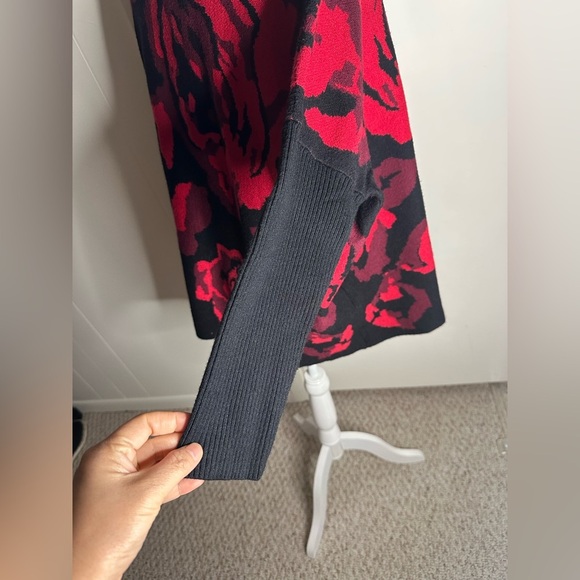 Chico's Roses Jacquard Pullover Sweater L/XL - Picture 4 of 9